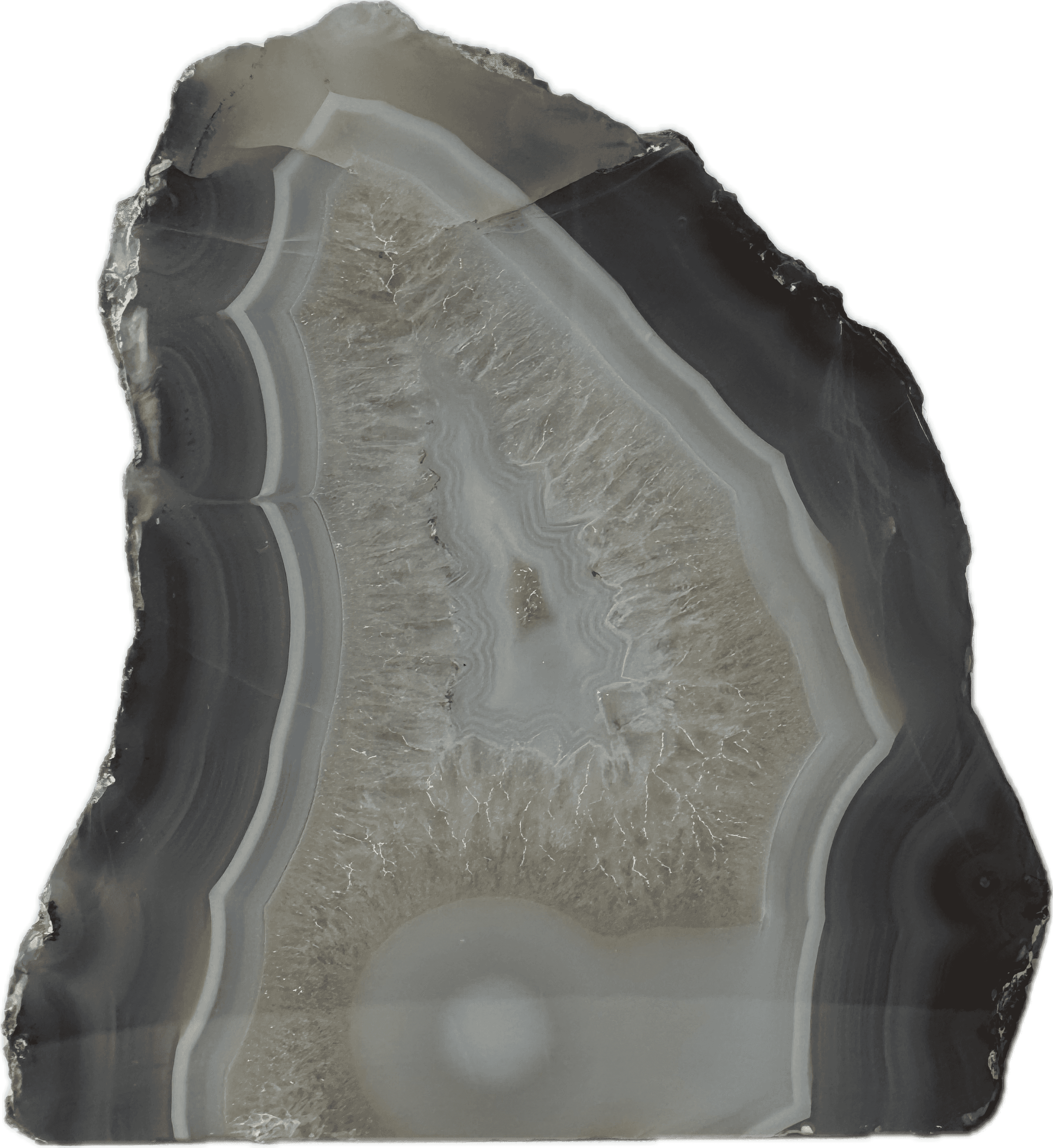 Standing Polished Moroccan Agate