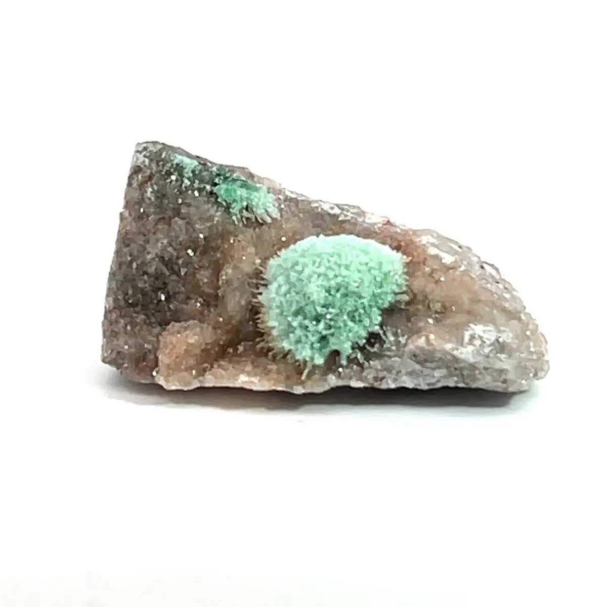 Malachite on Quartz