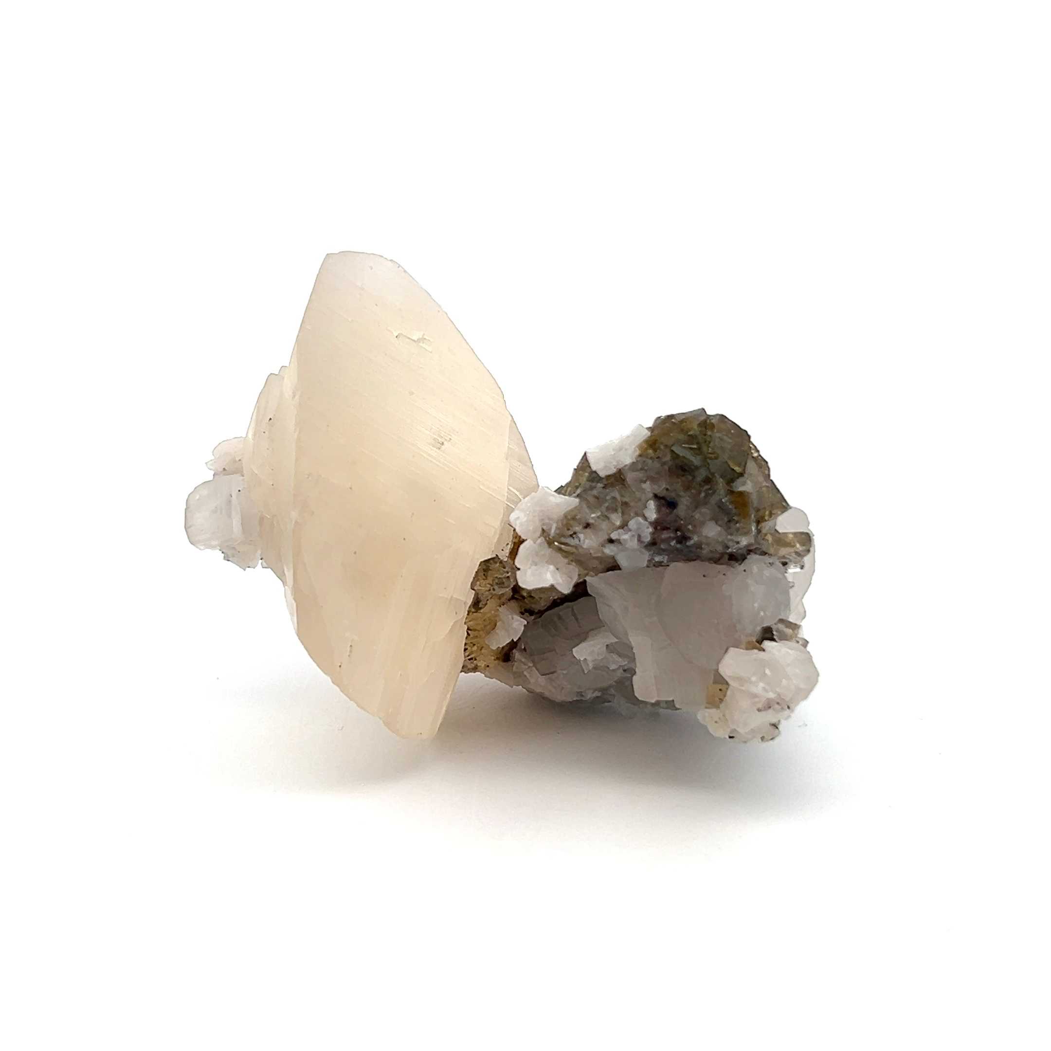 Calcite with Fluorite, Dolomite, Pyrite from Asturias Spain