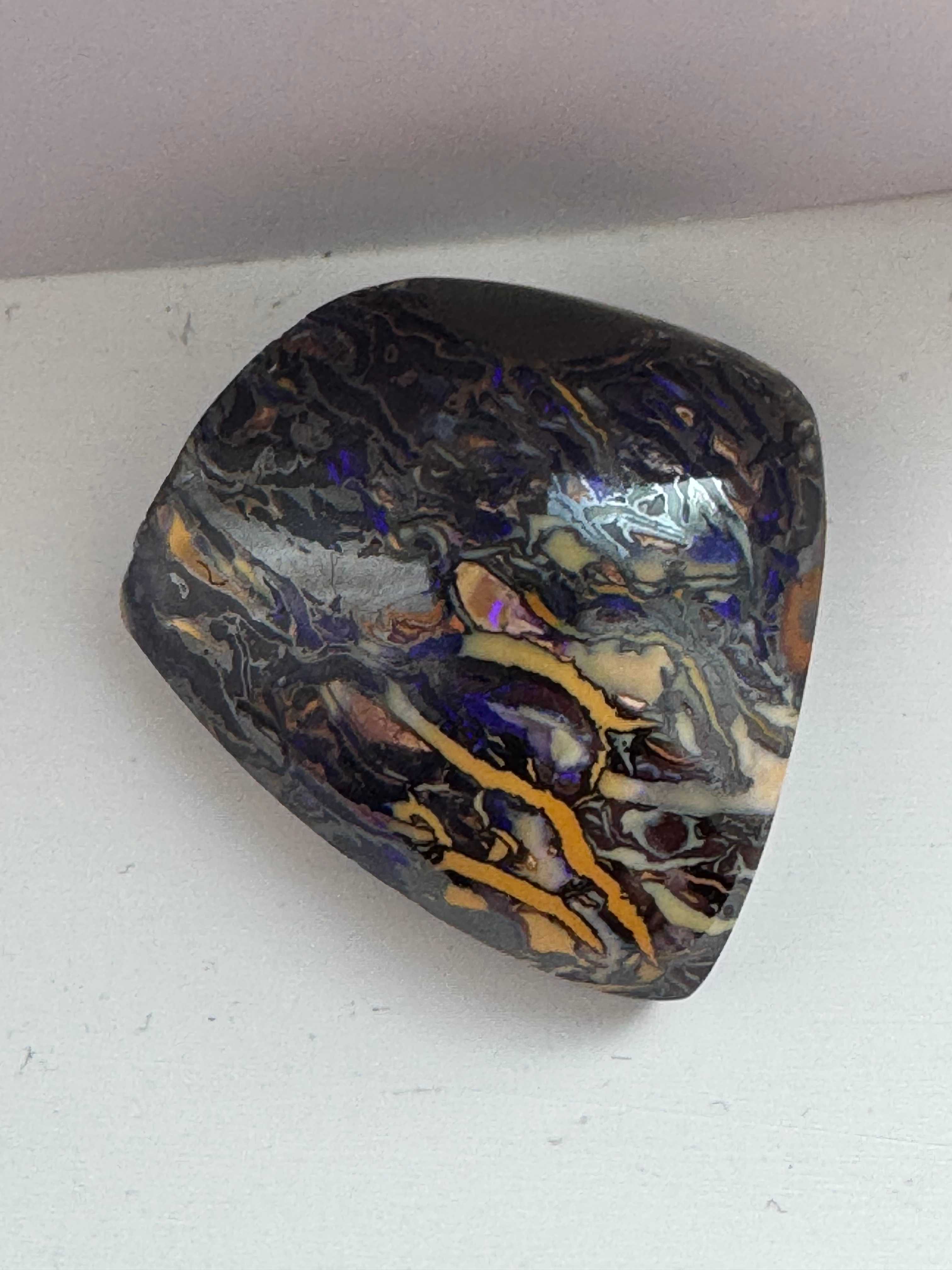 Boulder Opal with potch streak