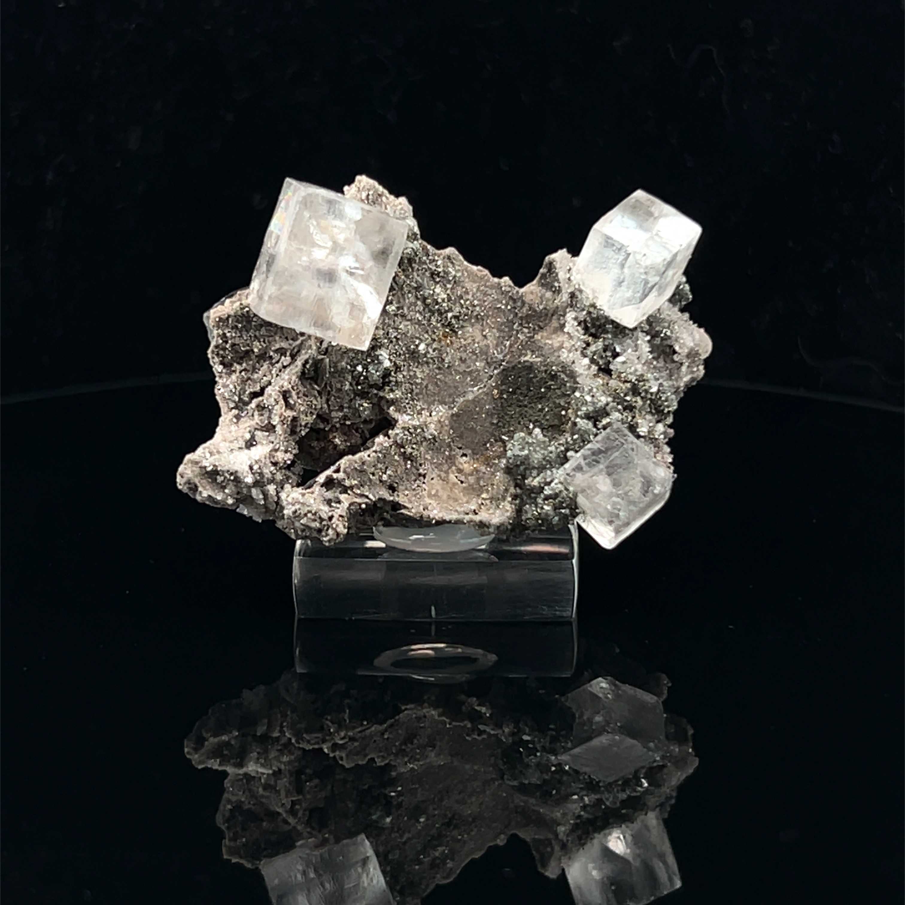 Fluorite with Pyrite and Quartz