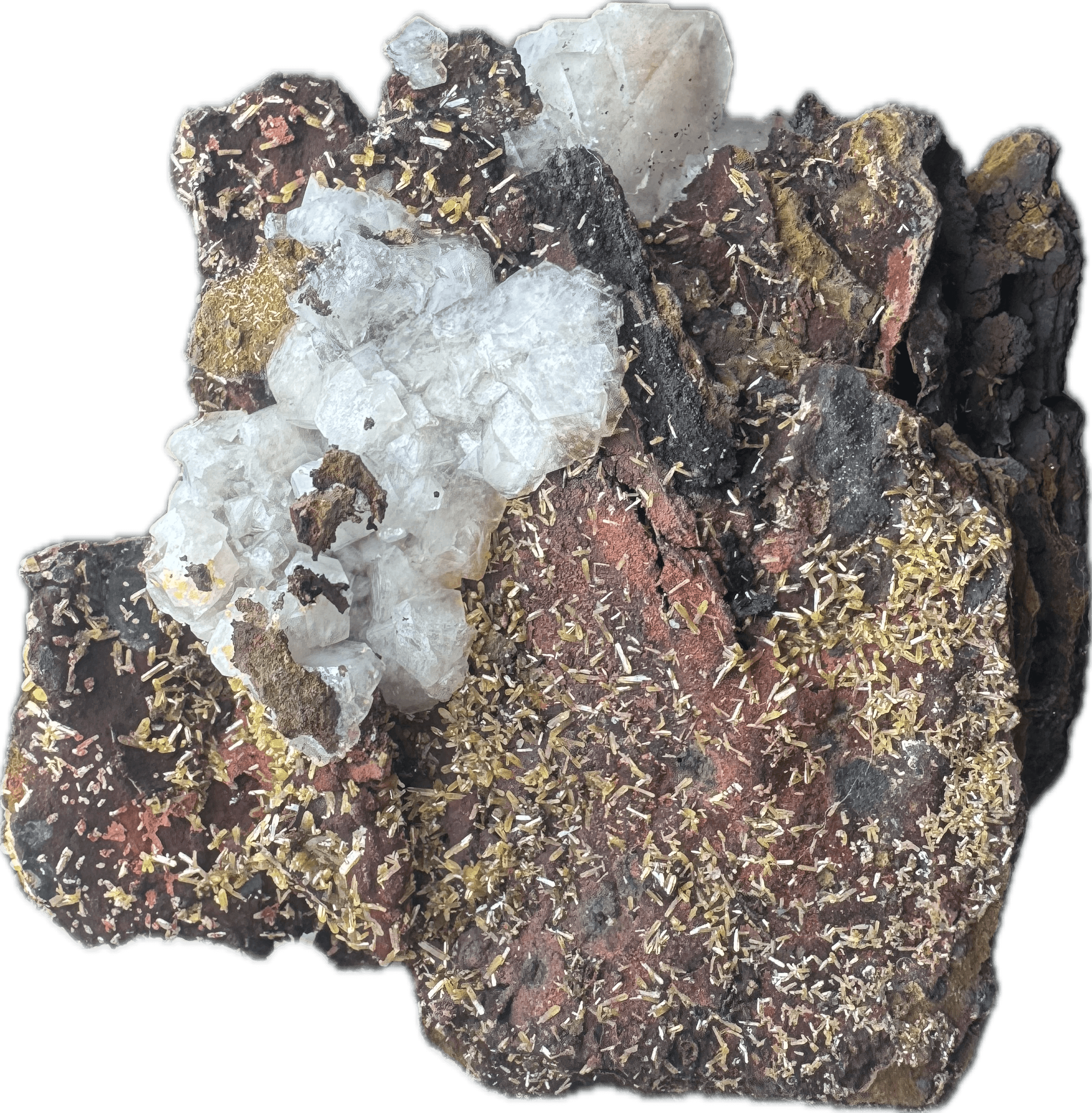 Mexican Mimetite and Calcite