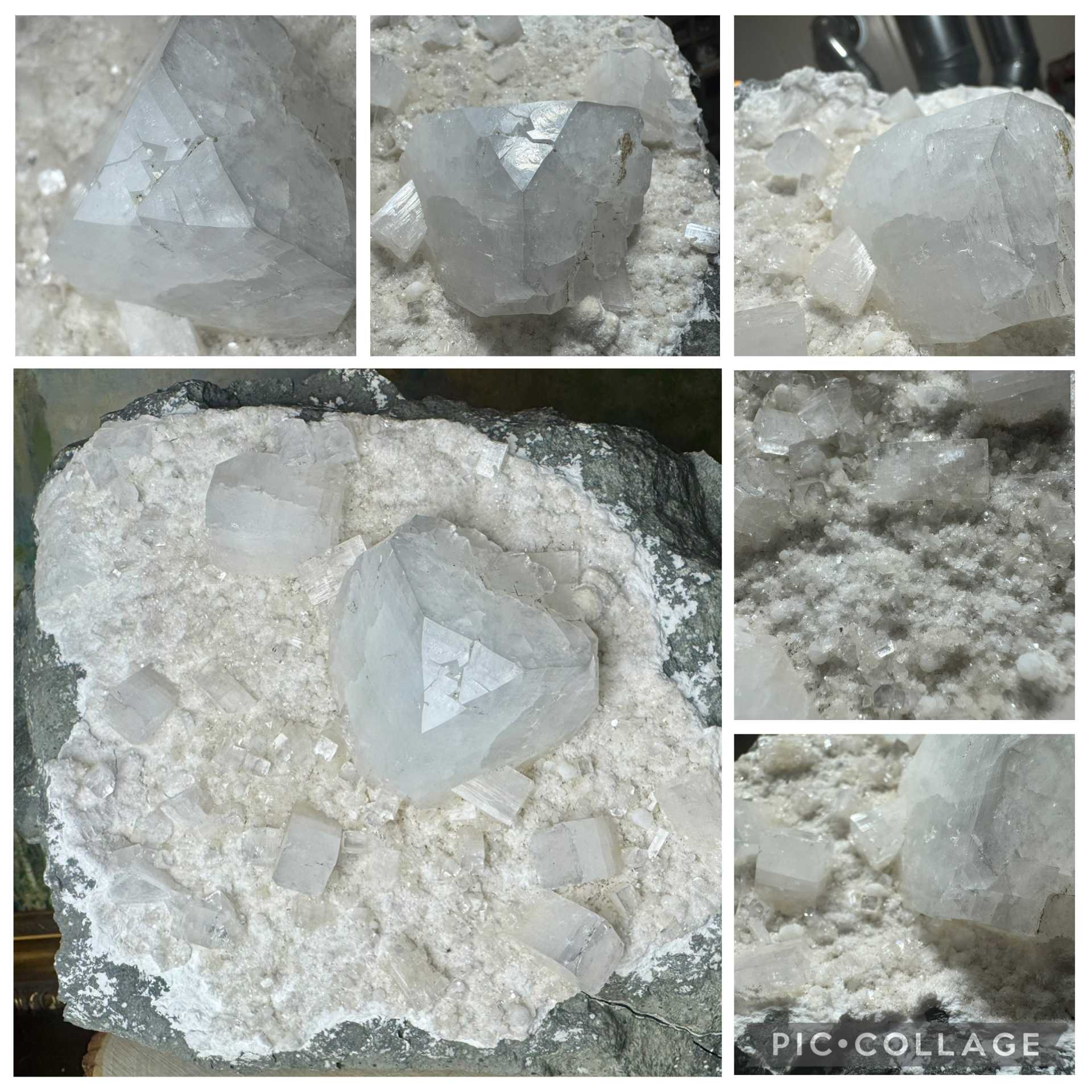 Indian Apophyllite/Okenite on Basalt