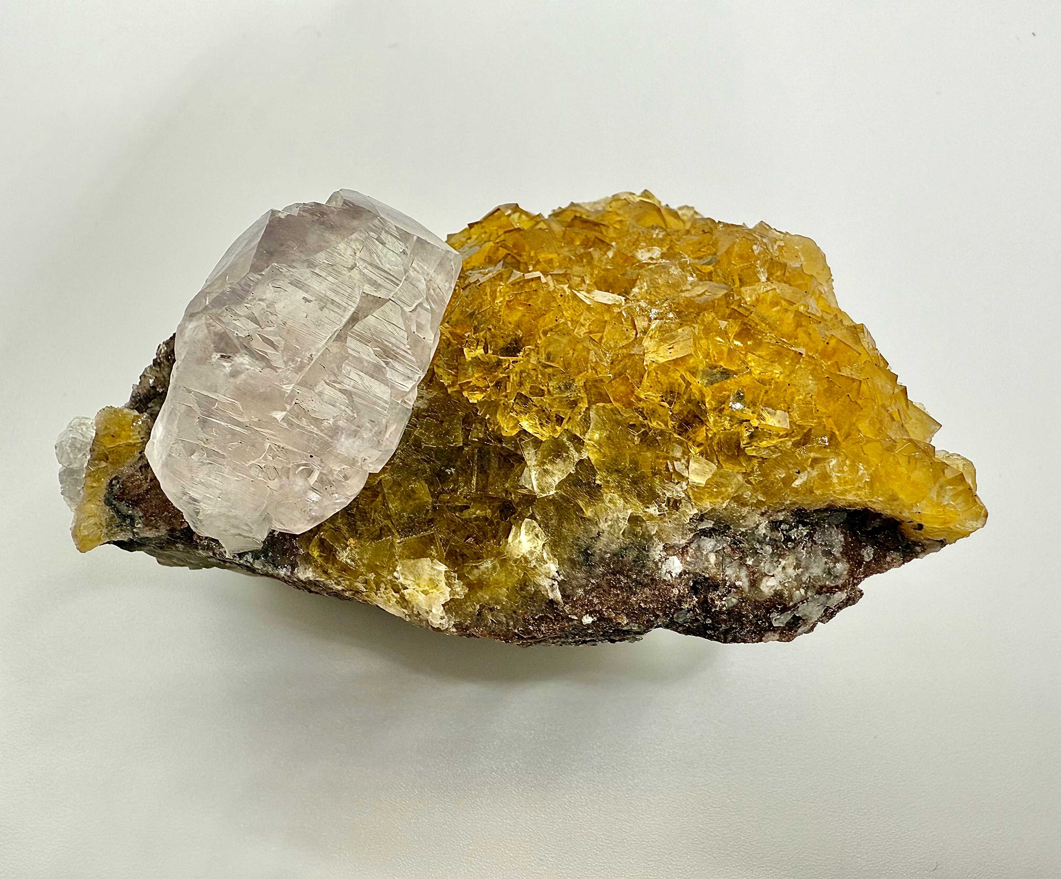 Calcite with Fluorite