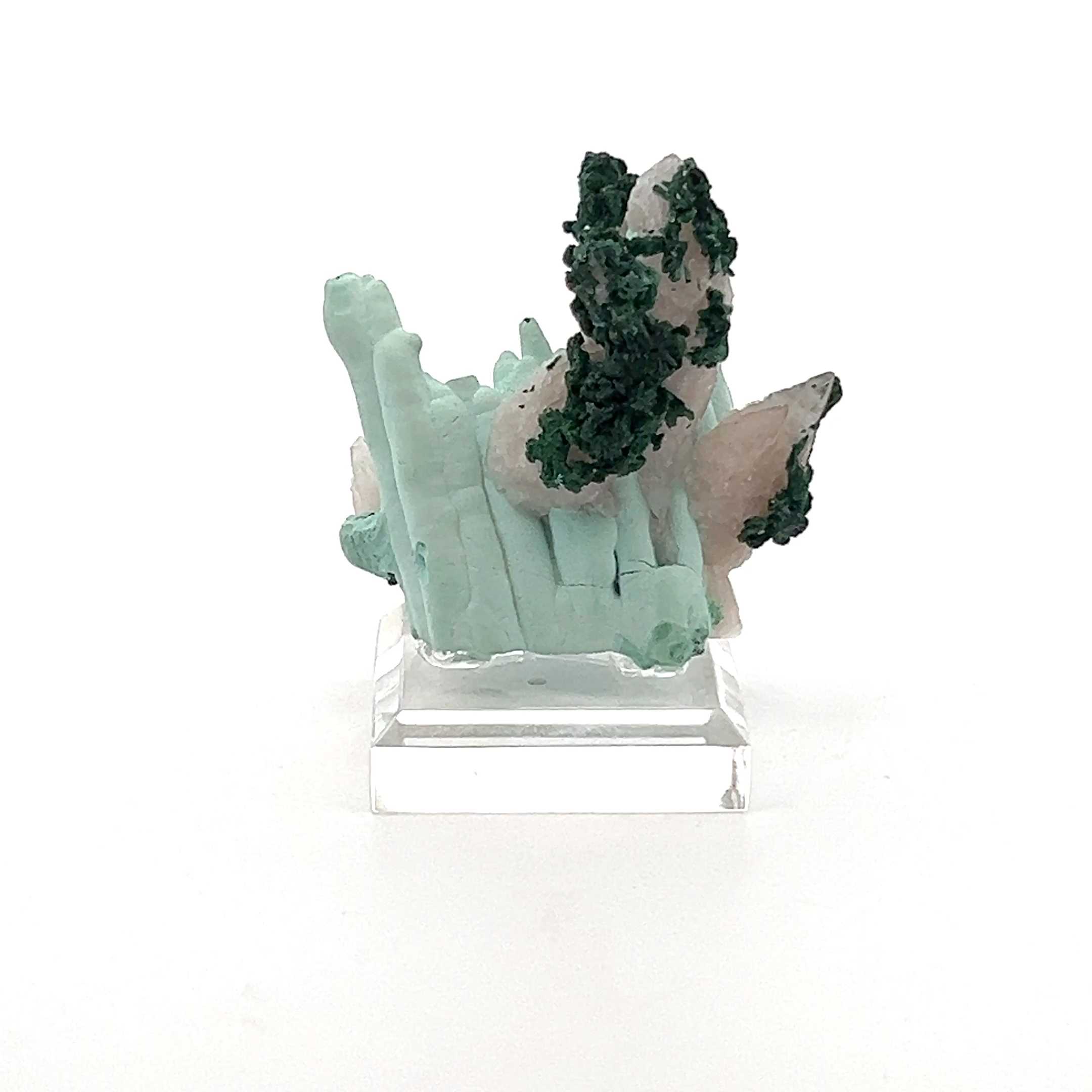Chrysocolla with Malachite and Calcite
