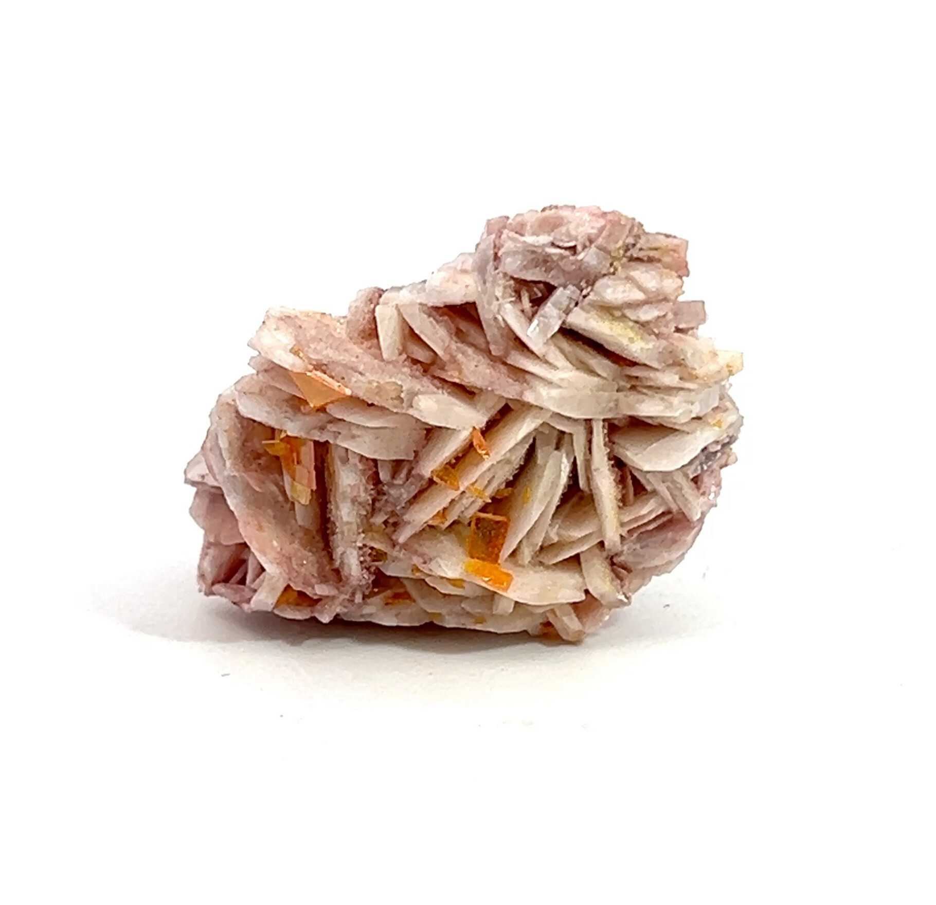 Wulfenite on Baryte