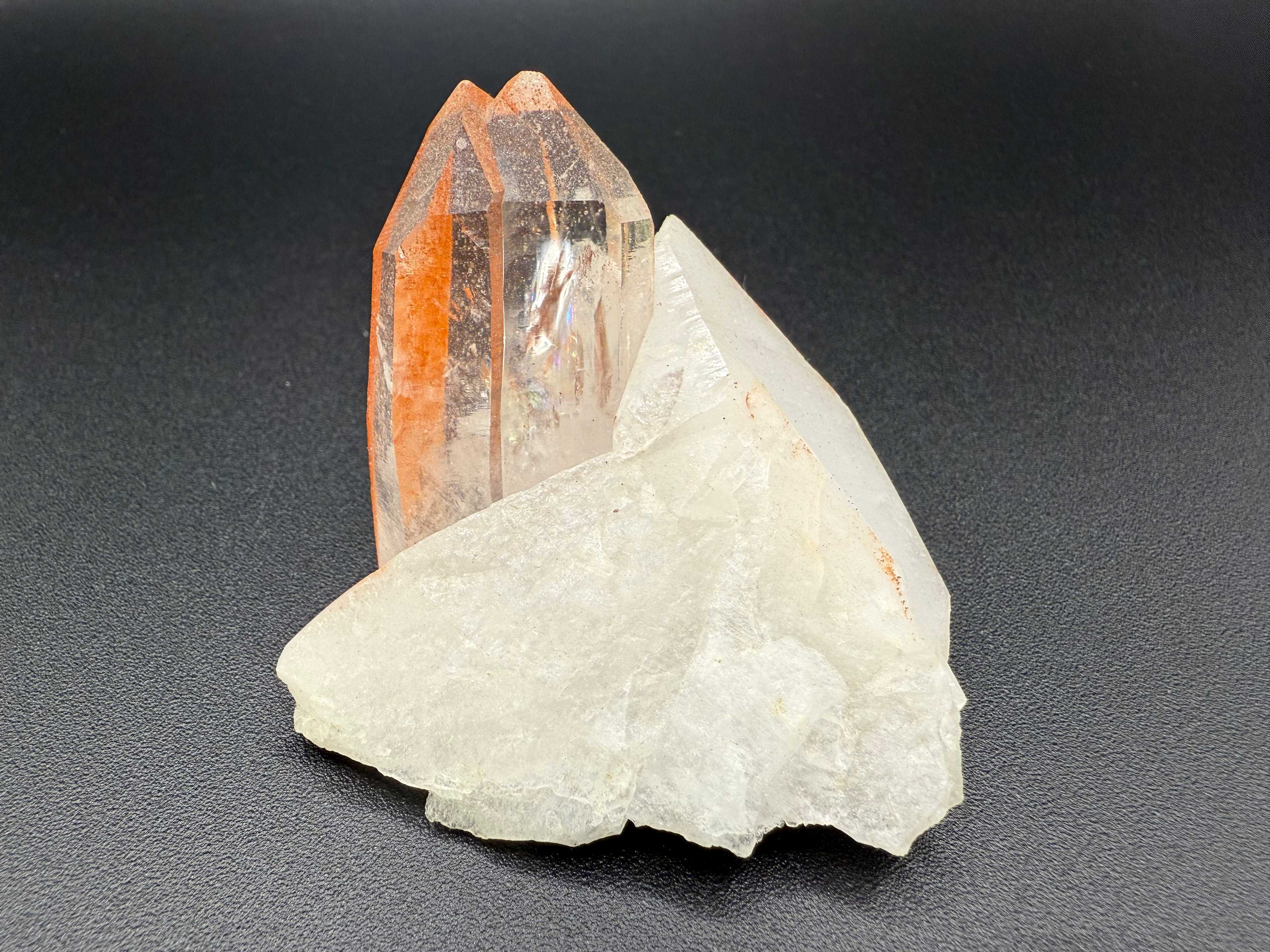 Quartz w/ iron oxide 