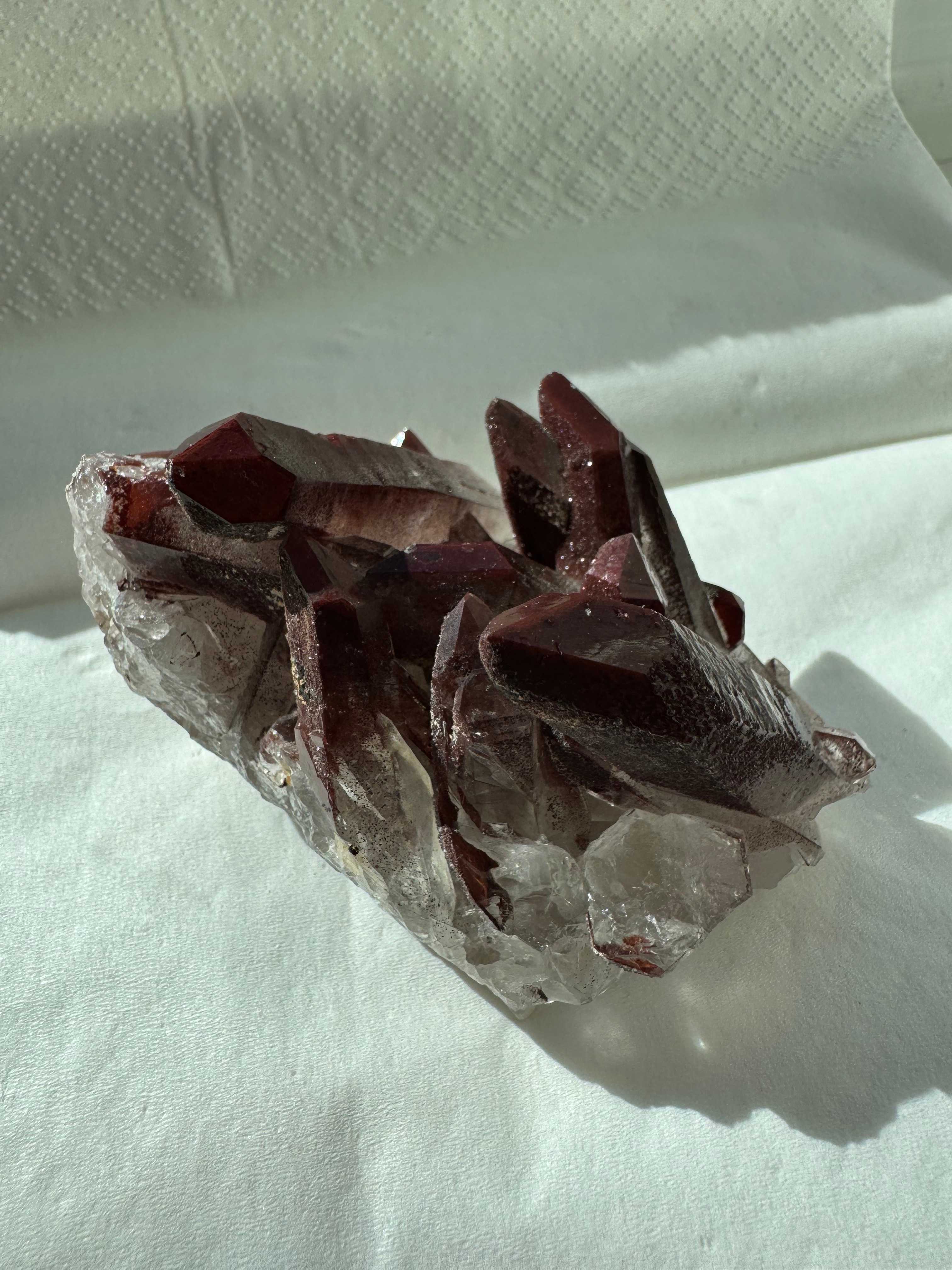 Hematite on  Quartz