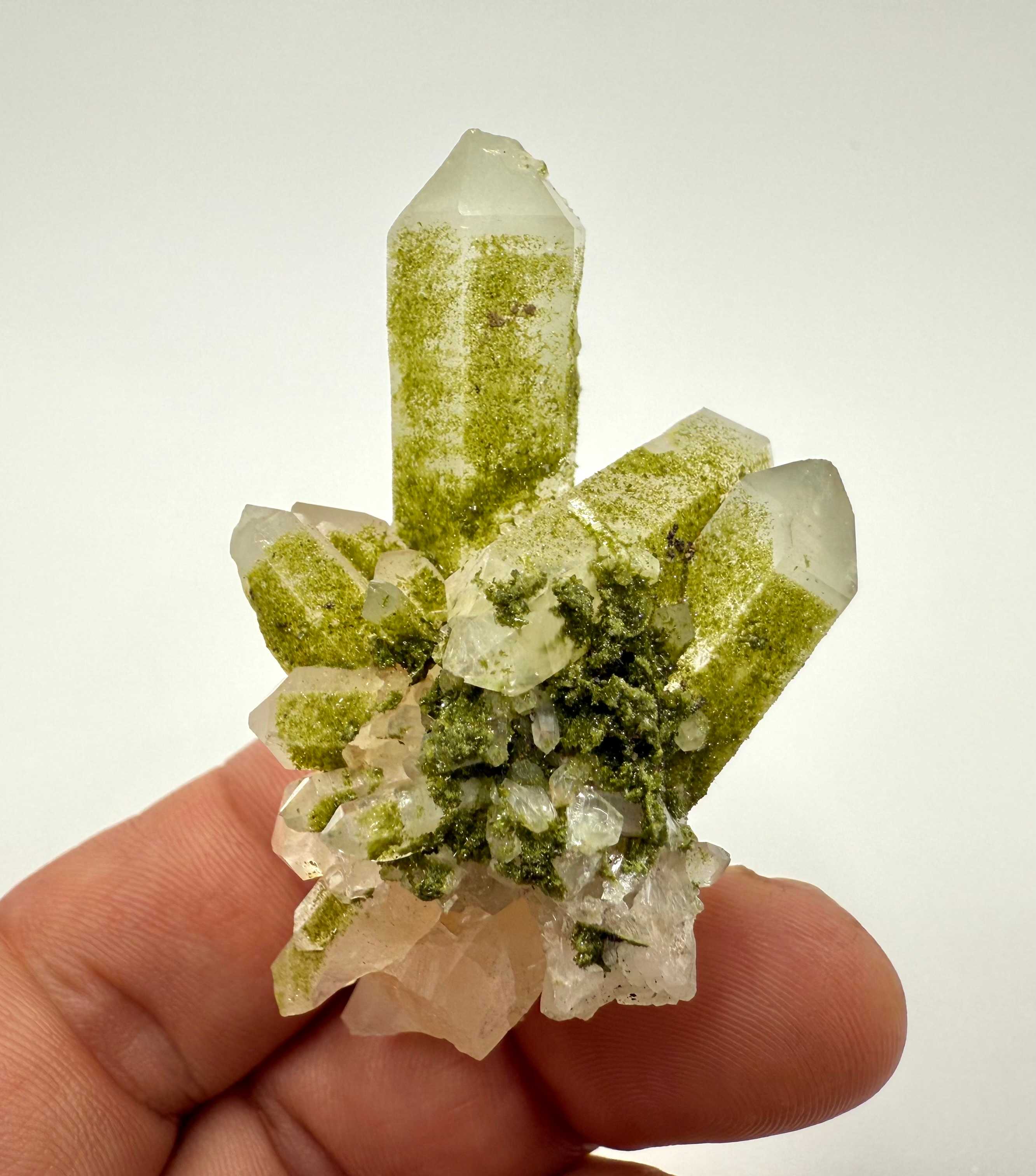 Epidote on Quartz