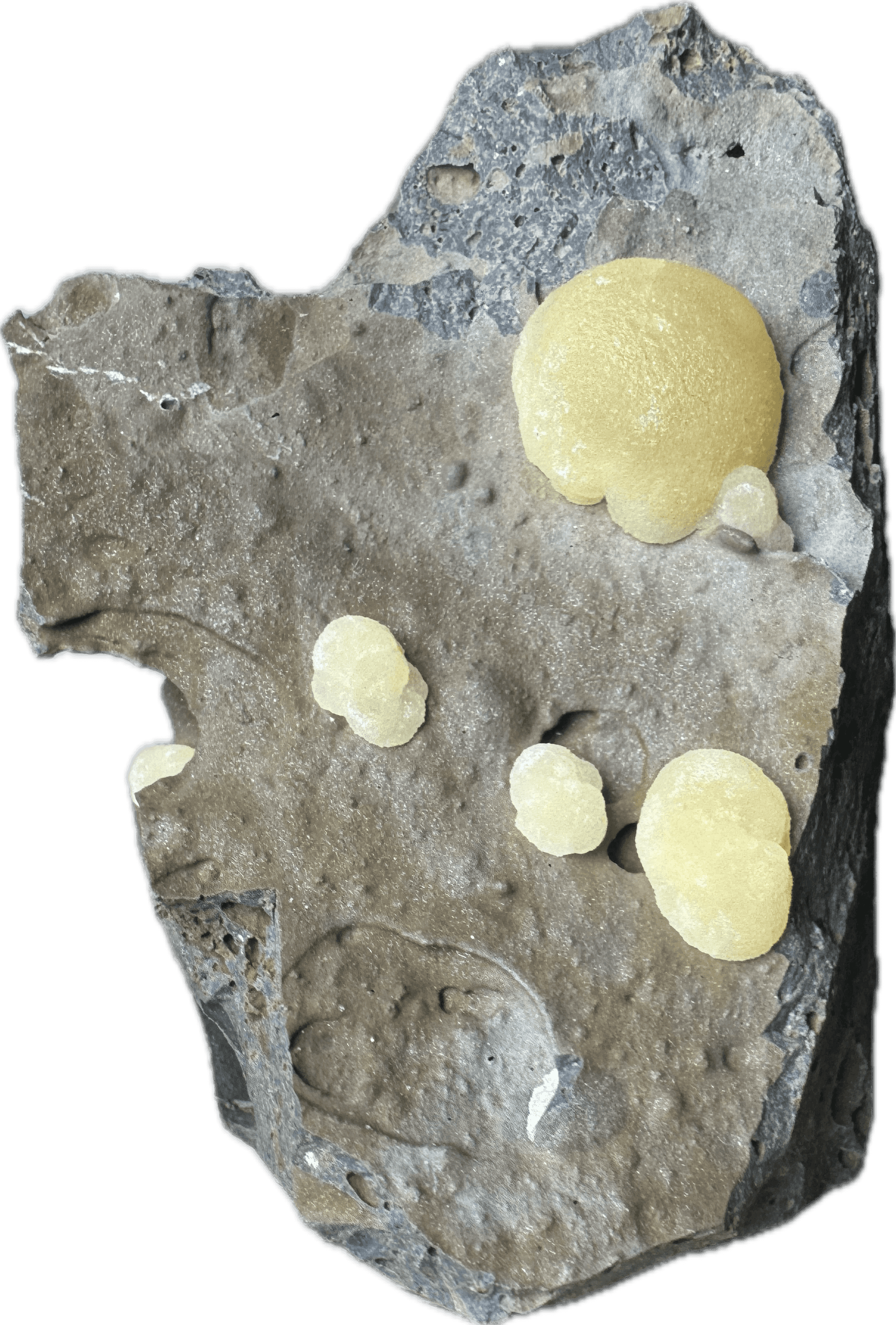 Italian Calcite Spheroidal Aggregate on Matrix