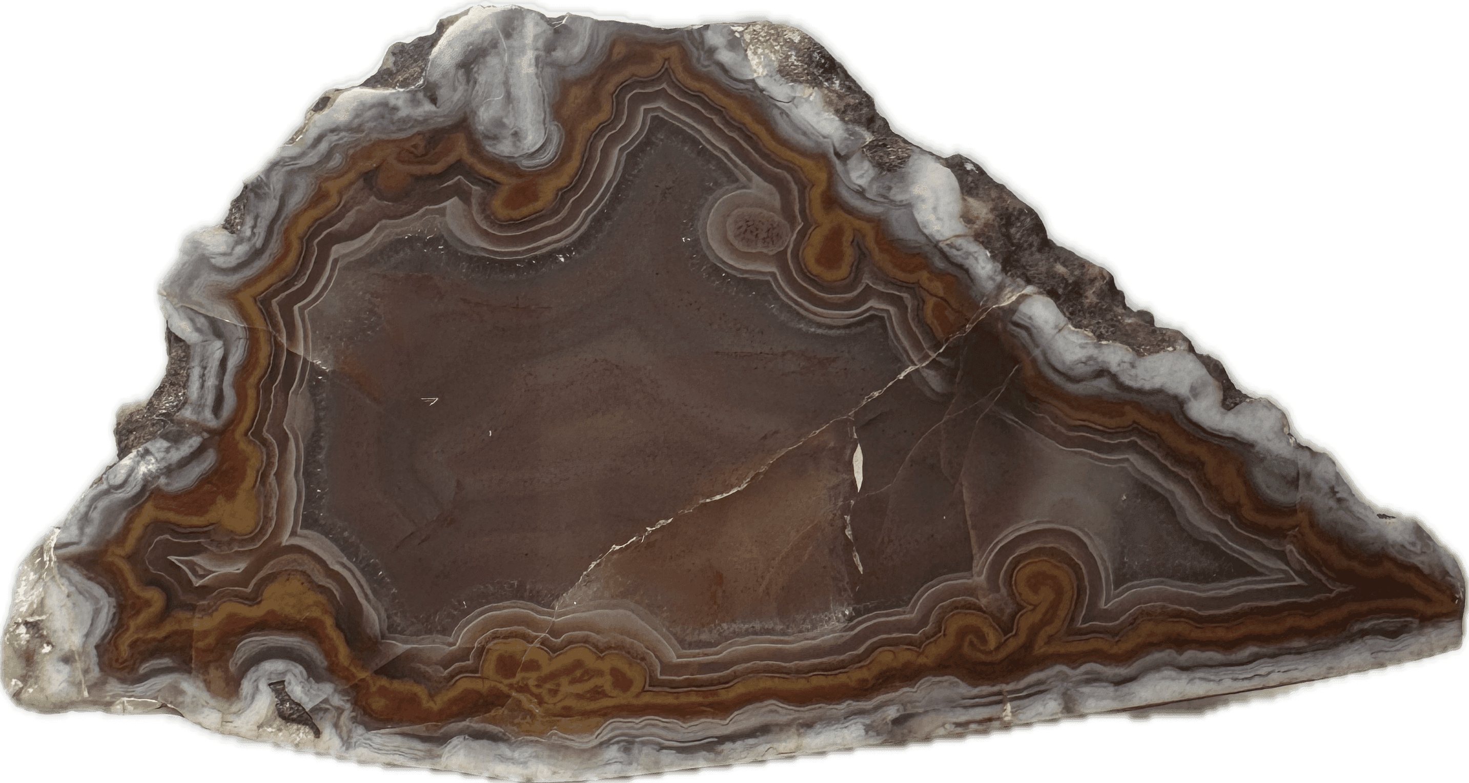 Cut and Polished Moroccan Agate