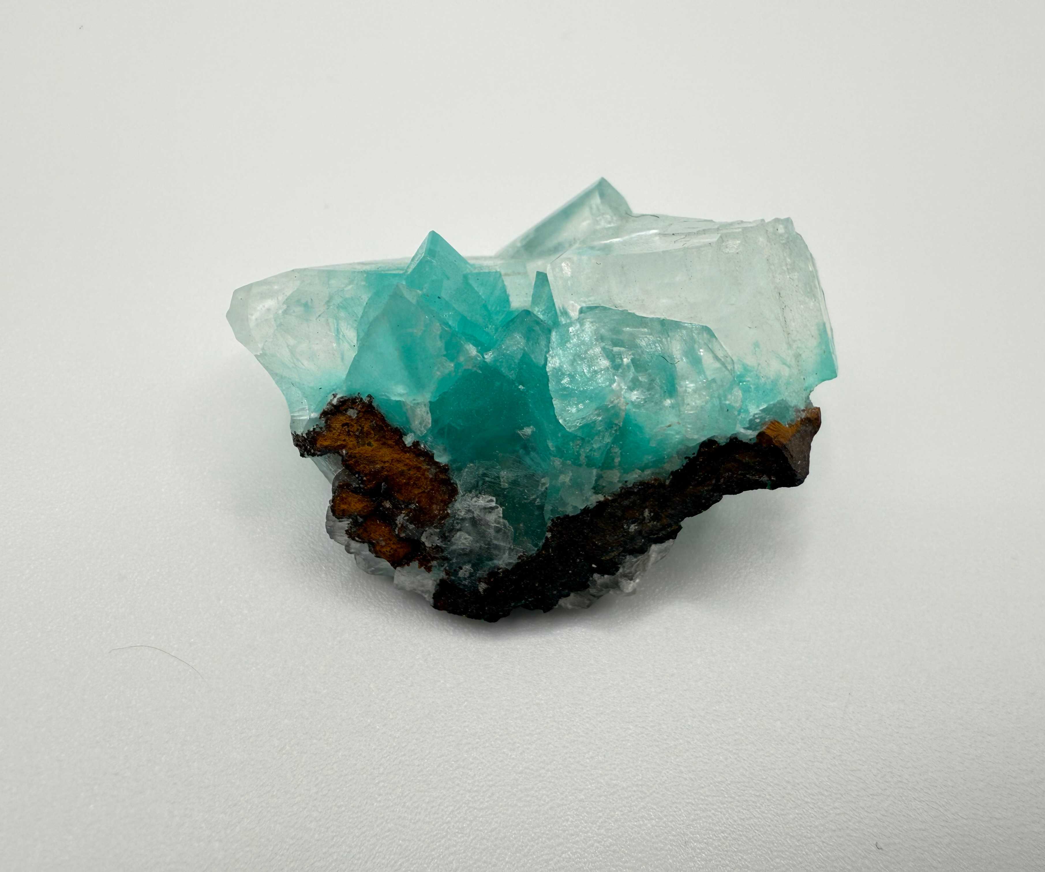 Aurichalcite included Calcite