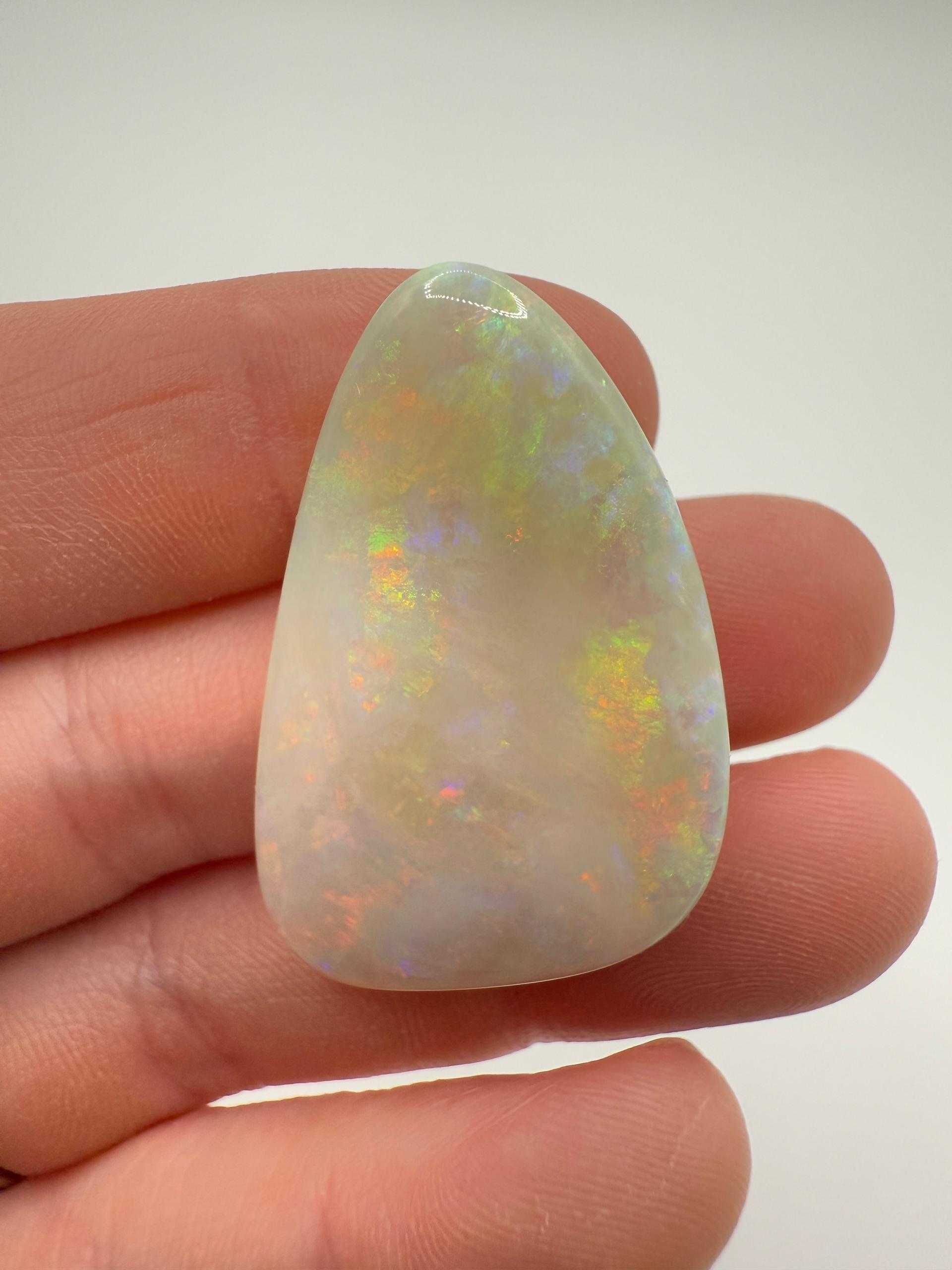 White Precious Opal
