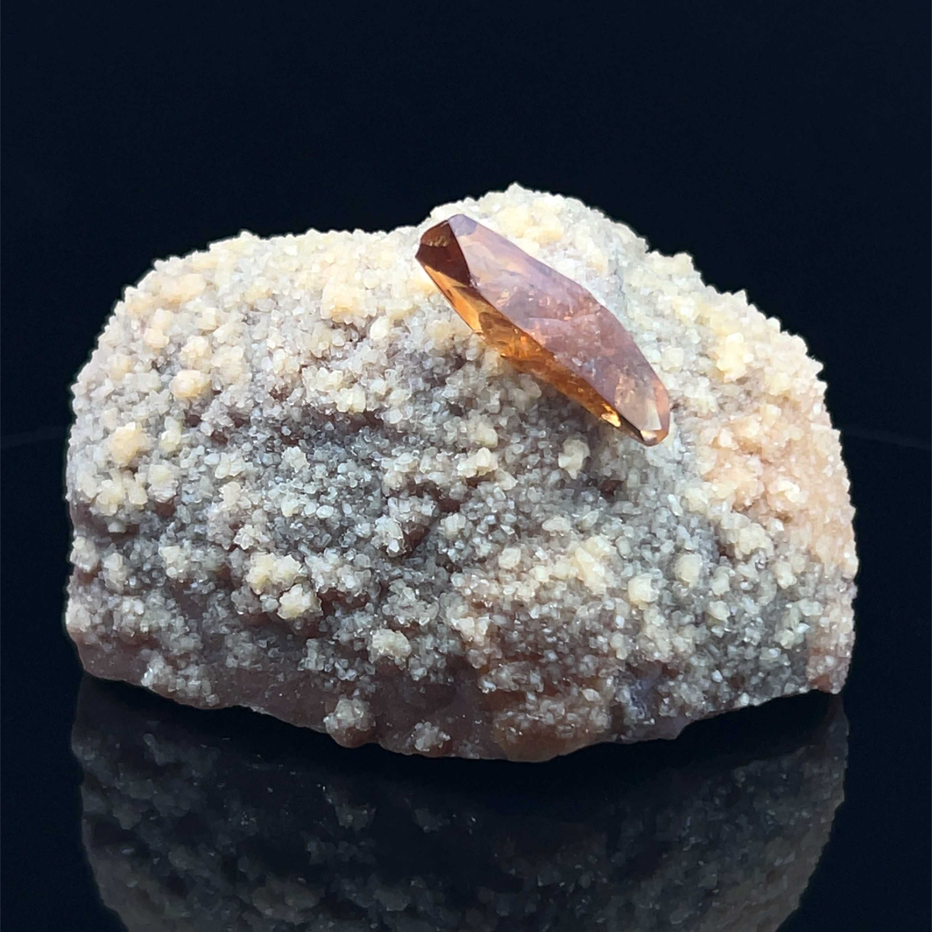 Baryte on Calcite