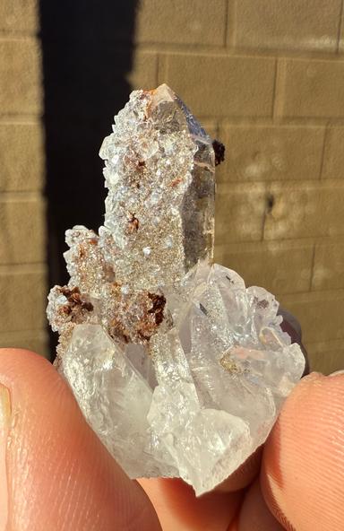 Hubeite on Quartz