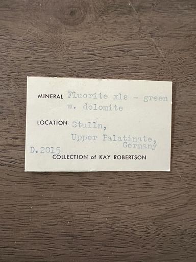 Fluorite with Dolomite