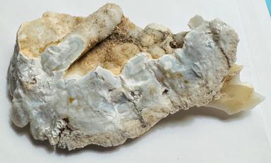 Druzy Lace Agate on Marble