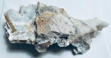 Druzy Lace Agate on Marble