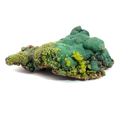 Pyromorphite on Malachite