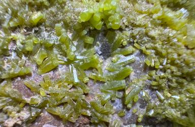 DRC Pyromorphite on host matrix 