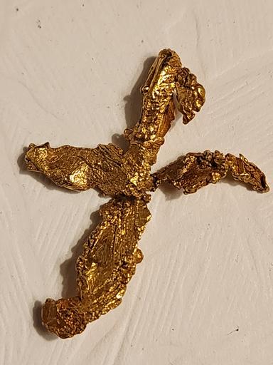 Crystallized  Gold with Leaf pattern 