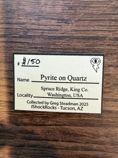 Iridescent Pyrite on Quartz