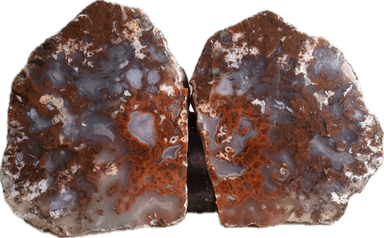 Polished Moroccan Agate Pair