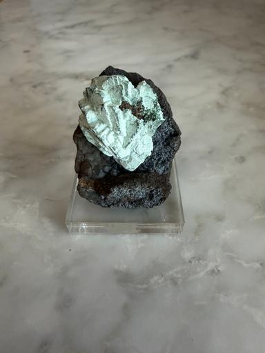 Malachite ps. Azurite covered by Fraipontite