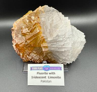 Fluorite w/ Iridescent Limonite