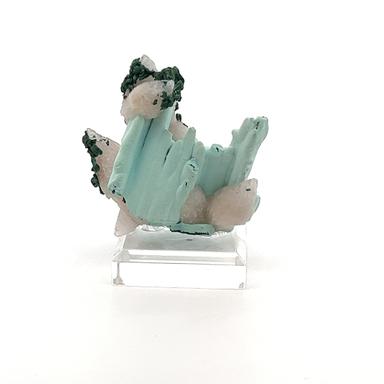 Chrysocolla with Malachite and Calcite
