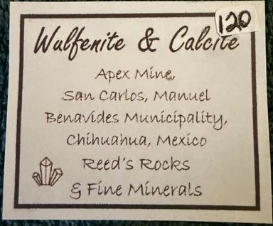 Wulfenite & Calcite