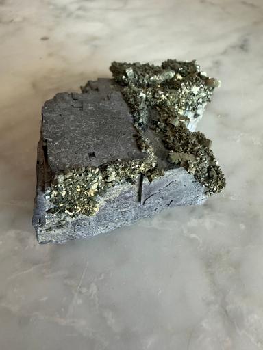 Marcasite on Galena