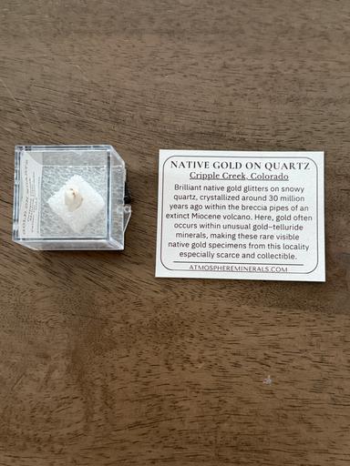 Native Gold on Quartz