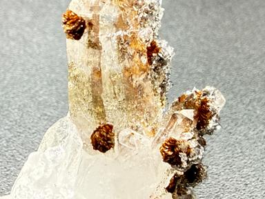 Hubeite on Quartz
