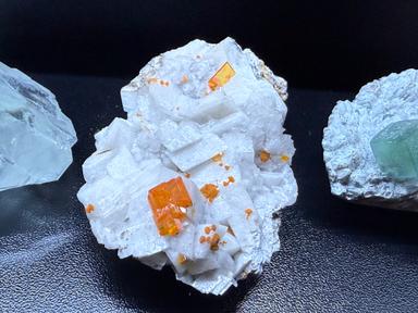 Wulfenite & Calcite