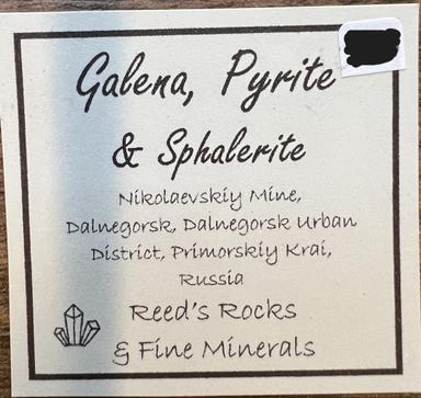 Galena, Pyrite, and Sphalerite