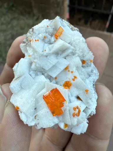 Wulfenite & Calcite