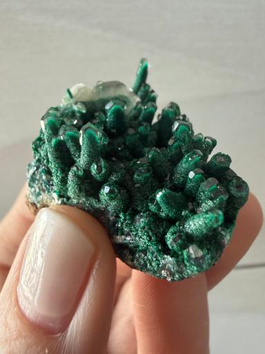 Baryte, Malachite