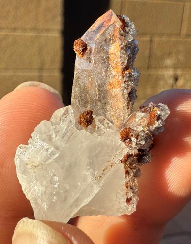 Hubeite on Quartz