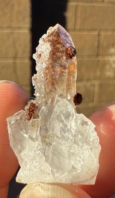 Hubeite on Quartz