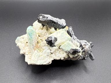 Feldspar, Tourmaline, Hyalite