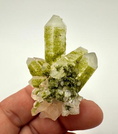 Epidote on Quartz