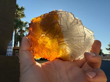 Fluorite w/ Iridescent Limonite