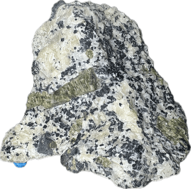 Canadian Apatite and Uraninite crystals on calcite/fluorite Matrix