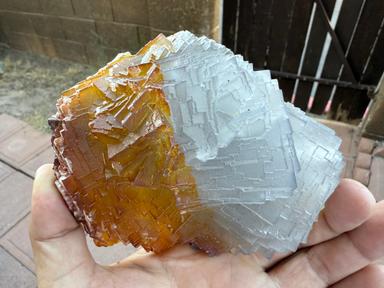 Fluorite w/ Iridescent Limonite