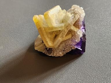 Fluorite and Calcite with Baryte crystals